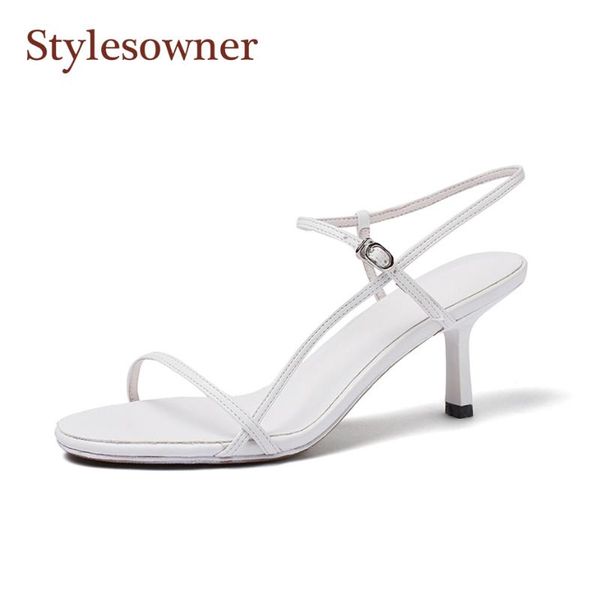 trendy gladiator sandal shoe leather thin heel all match shoes for woman three colors black red white big size summer sandals
trendy gladiator sandal shoe leather thin heel all match shoes for woman three colors black red white big size summer sandals