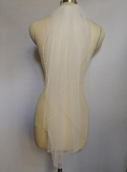 bridal veils wedding with pearls bead edage for bride soft tulle veil crystal short layered vail white, Black
bridal veils wedding with pearls bead edage for bride soft tulle veil crystal short layered vail white, Black