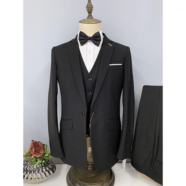 men's suits & blazers classic suit set 2021 high-end customized solid color slim business dress groom wedding clothing tuxedo /, White;black
men's suits & blazers classic suit set 2021 high-end customized solid color slim business dress groom wedding clothing tuxedo /, White;black