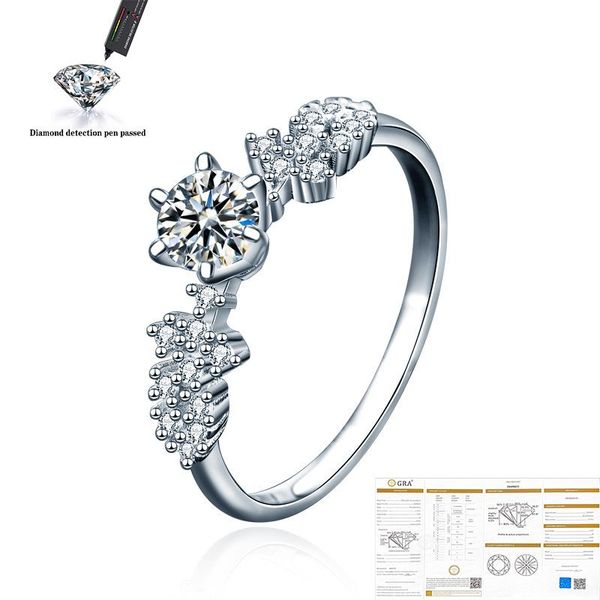cluster rings moissanite 925 sterling silver woman wedding bridal anniversary party 0.5 ct vvs1 d color ring, Golden;silver
cluster rings moissanite 925 sterling silver woman wedding bridal anniversary party 0.5 ct vvs1 d color ring, Golden;silver