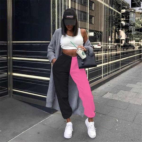 women's pants & capris wjustforu streetwear woman casual high wais patchwork long slim solid color sweat fall 2021 women clothes, Black;white
women's pants & capris wjustforu streetwear woman casual high wais patchwork long slim solid color sweat fall 2021 women clothes, Black;white