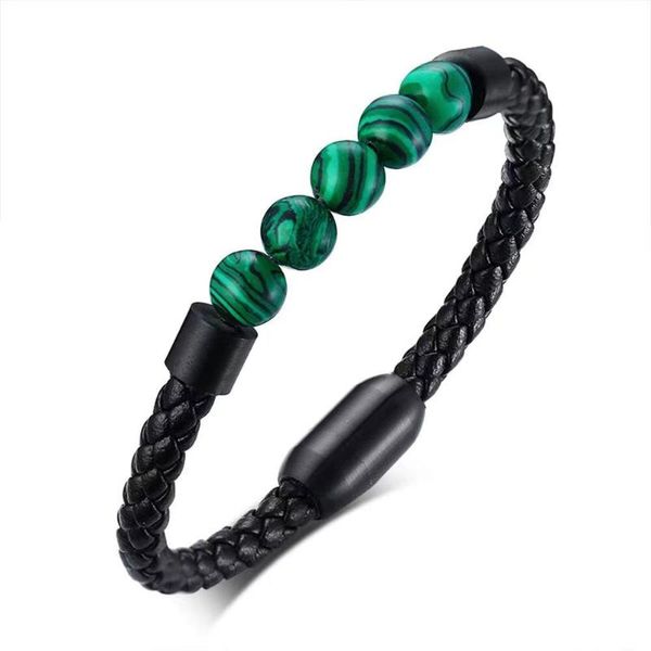 tennis european and american stainless steel magnetic buckle genuine leather bracelet 1 circle of natural stone, Golden;silver
tennis european and american stainless steel magnetic buckle genuine leather bracelet 1 circle of natural stone, Golden;silver
