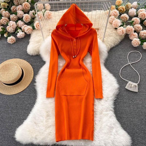 casual dresses singreiny women hooded knitted dress long sleeve pocket elastic slim sheath autumn winter bodycon warm sweater, Black;gray
casual dresses singreiny women hooded knitted dress long sleeve pocket elastic slim sheath autumn winter bodycon warm sweater, Black;gray