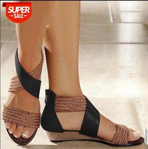 2020 fish mouth leather canvas women weave wedge heel shoes zipper sandals casual beach roman #fw0u, Black
2020 fish mouth leather canvas women weave wedge heel shoes zipper sandals casual beach roman #fw0u, Black