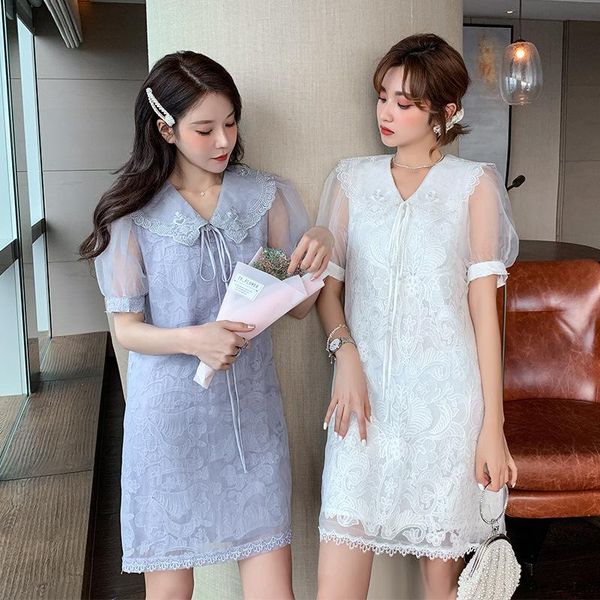 casual dresses with bowknot temperament of aristocratic hubble-bubble sleeve perspective doll net yarn embroidery a-line dress, Black;gray
casual dresses with bowknot temperament of aristocratic hubble-bubble sleeve perspective doll net yarn embroidery a-line dress, Black;gray