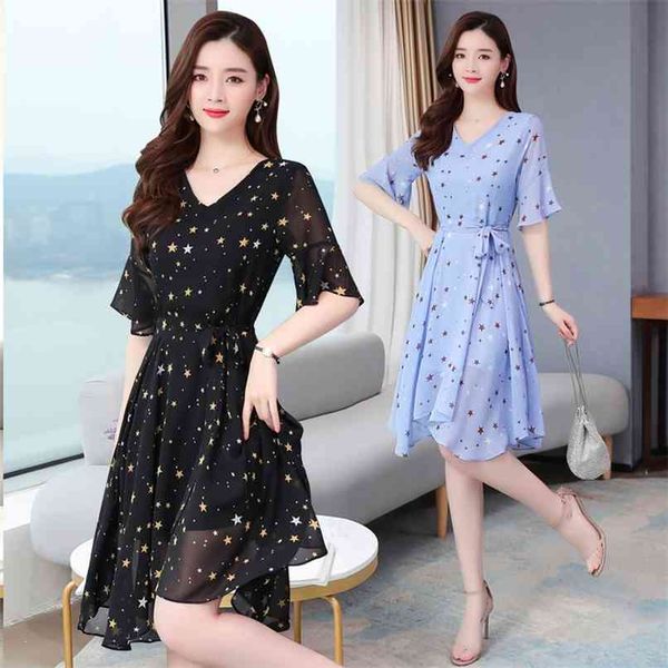 blue star print chiffon beach midi dresses spring summer plus size vintage runway dress elegant women bodycon party vestido 210528, Black;gray
blue star print chiffon beach midi dresses spring summer plus size vintage runway dress elegant women bodycon party vestido 210528, Black;gray
