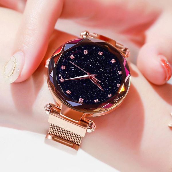 wristwatches brand watches for women rose gold mesh magnet buckle starry quartz watch geometric surface casual wristwatch, Slivery;brown
wristwatches brand watches for women rose gold mesh magnet buckle starry quartz watch geometric surface casual wristwatch, Slivery;brown