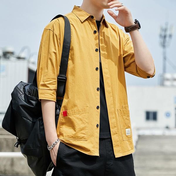 men's casual shirts shirt 2021 fashion short sleeve jacket clothes korean handsome, White;black
men's casual shirts shirt 2021 fashion short sleeve jacket clothes korean handsome, White;black