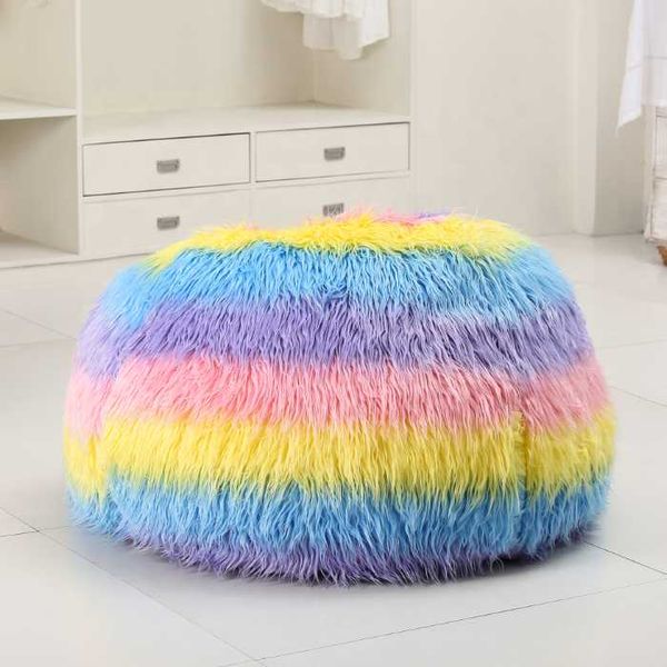 camp furniture colorful elegant long fur home living room faux rainbow plush round bean bag
camp furniture colorful elegant long fur home living room faux rainbow plush round bean bag