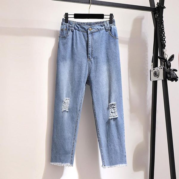 women's jeans 2xl-6xl large size women autumn casual plus 5xl blue hole elastic waist denim pant female big loose pocket jean
women's jeans 2xl-6xl large size women autumn casual plus 5xl blue hole elastic waist denim pant female big loose pocket jean