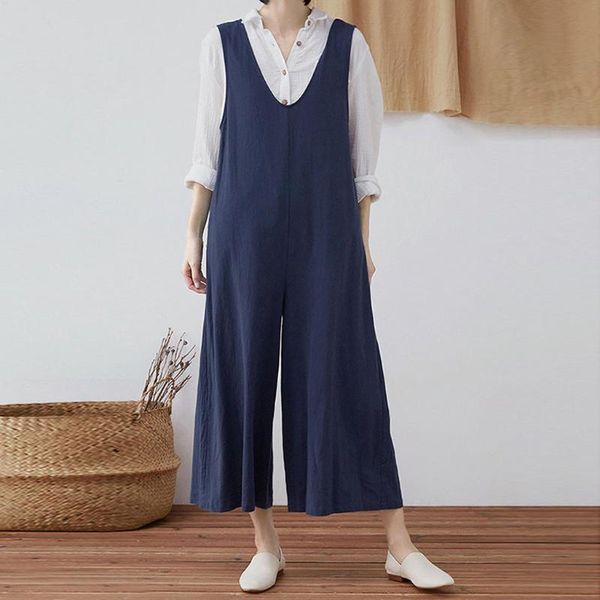 women's jumpsuits & rompers women jumpsuit plus size korean version solid color simplicity v neck cotton and linen sleeveless loose lon, Black;white
women's jumpsuits & rompers women jumpsuit plus size korean version solid color simplicity v neck cotton and linen sleeveless loose lon, Black;white