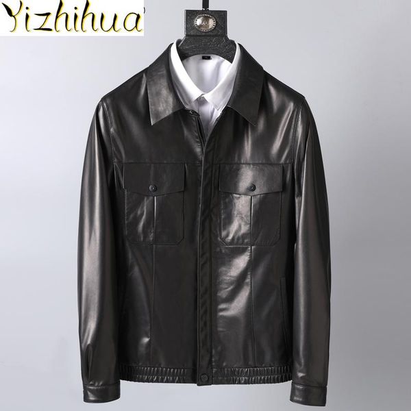 men's leather & faux azazel men jacket short clothing 2021 mens genuine sheepskin jackets casual korean clothes ropa hombre lxr452, Black
men's leather & faux azazel men jacket short clothing 2021 mens genuine sheepskin jackets casual korean clothes ropa hombre lxr452, Black