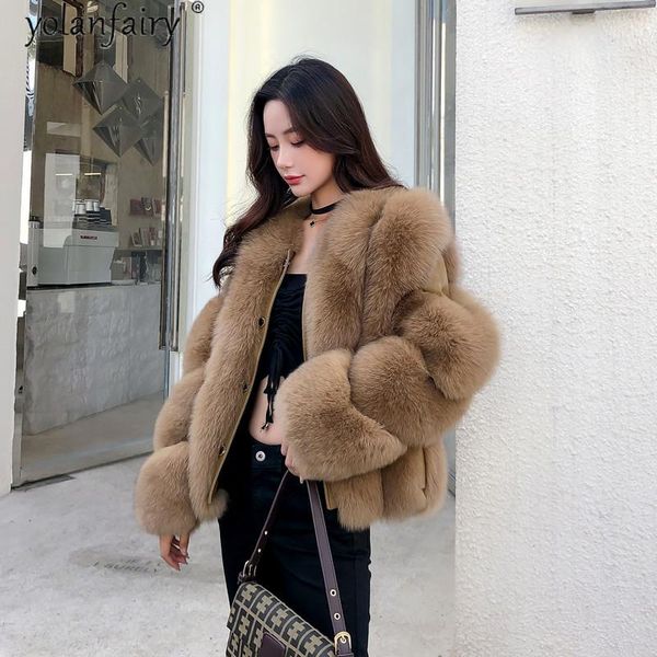 women's fur & faux yolanfairy real coat women winter jacket fashion vintage furry coats and jackets clothes 2021 manteau femme, Black
women's fur & faux yolanfairy real coat women winter jacket fashion vintage furry coats and jackets clothes 2021 manteau femme, Black