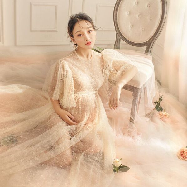 lace maternity dresses for p shoot maxi gown tulle pregnant women long pregnancy dress pgraphy prop for baby shower, White
lace maternity dresses for p shoot maxi gown tulle pregnant women long pregnancy dress pgraphy prop for baby shower, White