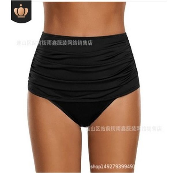 factory248a waist 2020 shorts new women's solid high color hip lift show thin conservative swimming pants 7015, White;black
factory248a waist 2020 shorts new women's solid high color hip lift show thin conservative swimming pants 7015, White;black