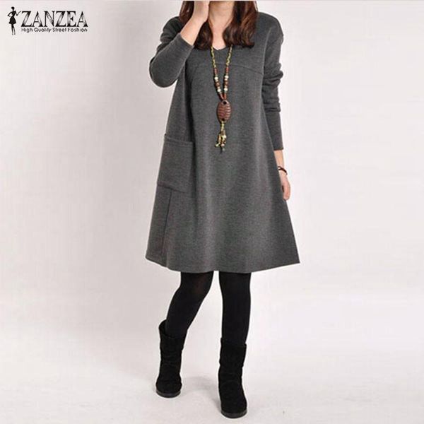 casual dresses 2021 zanzea long sleeve sweatshirt vestidos kaftan autumn women sundress solid knee-length dress female hoodies robe oversize, Black;gray
casual dresses 2021 zanzea long sleeve sweatshirt vestidos kaftan autumn women sundress solid knee-length dress female hoodies robe oversize, Black;gray