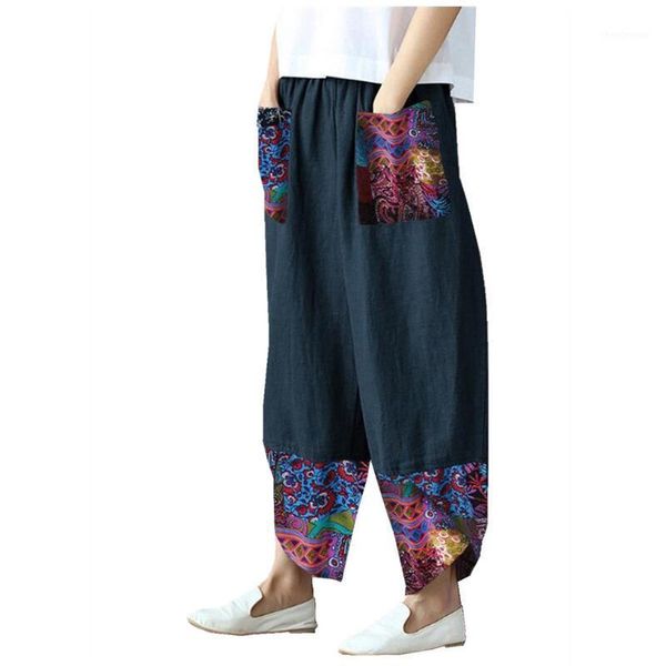 lus size summer cotton wide leg trousers women floral printed pants vintage elastic waist bohemian harem pantalon turnip, Black;white
lus size summer cotton wide leg trousers women floral printed pants vintage elastic waist bohemian harem pantalon turnip, Black;white