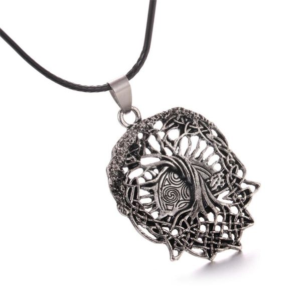 pendant necklaces leather rope chain celtics world tree necklace men vintage vikings pegan wicca druid of life for women, Silver
pendant necklaces leather rope chain celtics world tree necklace men vintage vikings pegan wicca druid of life for women, Silver