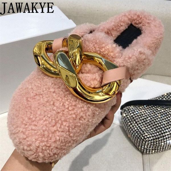 slippers winter wool fur woman big chain designer fashion mules round toe thick sole runway plush shoes, Black
slippers winter wool fur woman big chain designer fashion mules round toe thick sole runway plush shoes, Black