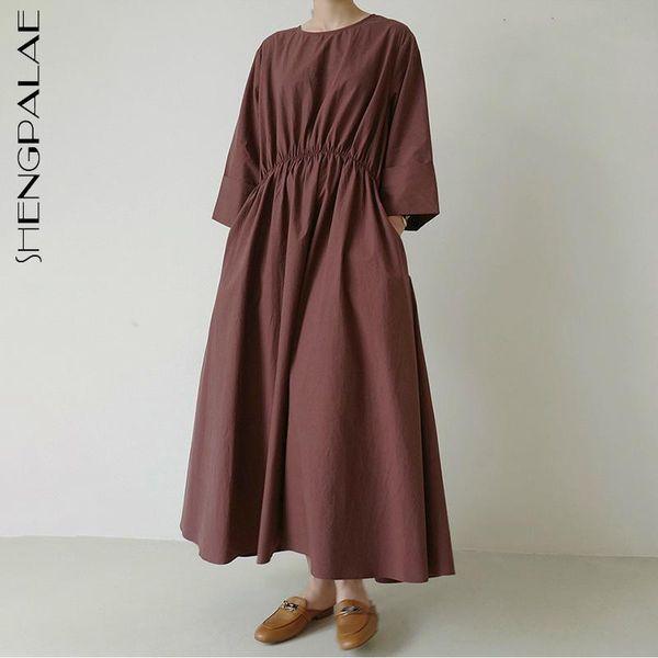 minimalist dress women's spring 2021 round neck loose three quarter sleeve elastic front waist mid-calf dresses casual, Black;gray
minimalist dress women's spring 2021 round neck loose three quarter sleeve elastic front waist mid-calf dresses casual, Black;gray