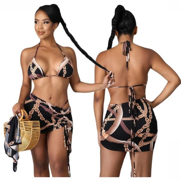 women's swimwear fashion casual bikini set summer + short skirt 4-piece swimsuit female beach vacation sleeveless 2021, White;black
women's swimwear fashion casual bikini set summer + short skirt 4-piece swimsuit female beach vacation sleeveless 2021, White;black