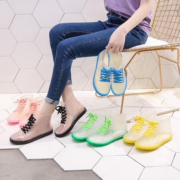 casual shoes rainbow warm women's transparent lovely flat bottom soft soled lefu rain slippers, Black
casual shoes rainbow warm women's transparent lovely flat bottom soft soled lefu rain slippers, Black