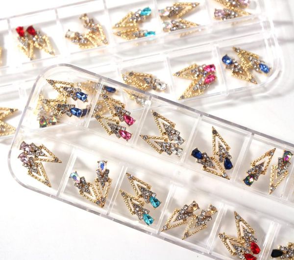 nail art decorations 24pcs/box (12model*2pc) diamond-inlay charms-nail rhinestones large triangle decoration zb14-15h, Silver;gold
nail art decorations 24pcs/box (12model*2pc) diamond-inlay charms-nail rhinestones large triangle decoration zb14-15h, Silver;gold