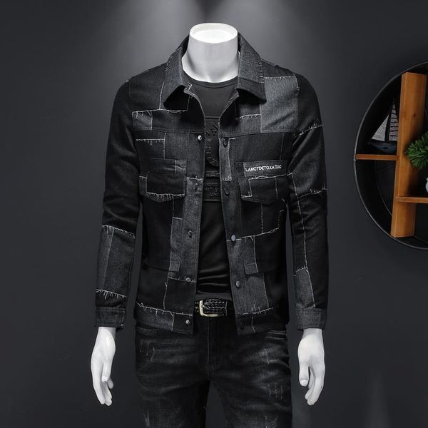korean version of men's jacket lapel slim color matching patch sportsman casual cardigan 2021 autumn fashion trendy jackets, Black;brown
korean version of men's jacket lapel slim color matching patch sportsman casual cardigan 2021 autumn fashion trendy jackets, Black;brown