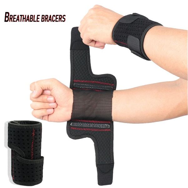 wrist support adjustable spring anti-sprain wristband gym weightlifting training wrestle professional sports protective gear, Black;red
wrist support adjustable spring anti-sprain wristband gym weightlifting training wrestle professional sports protective gear, Black;red