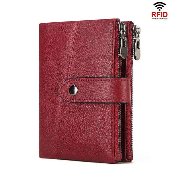 genuine leather women wallet female multi-functional zipper buckle coin purse money bag small card holder wallets, Red;black
genuine leather women wallet female multi-functional zipper buckle coin purse money bag small card holder wallets, Red;black