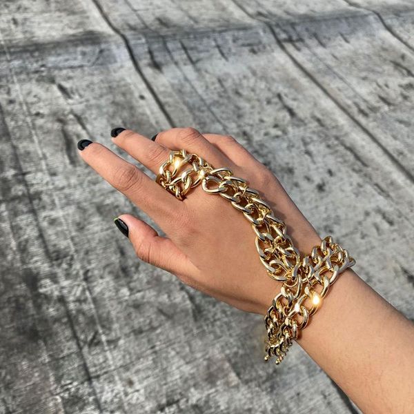 link, chain hip hop punk bracelets bangle for women men vintage bohemian multilayer thick chunky bracelet gothic hand jewelry, Black
link, chain hip hop punk bracelets bangle for women men vintage bohemian multilayer thick chunky bracelet gothic hand jewelry, Black