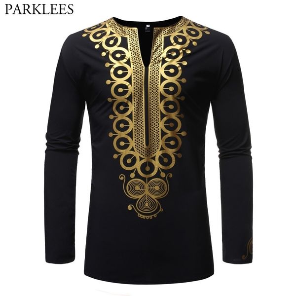 men's hipster dashiki bazin riche dress shirts luxury gold floral print long sleeve mandarin collar shirt men african clothing 210522, White;black
men's hipster dashiki bazin riche dress shirts luxury gold floral print long sleeve mandarin collar shirt men african clothing 210522, White;black