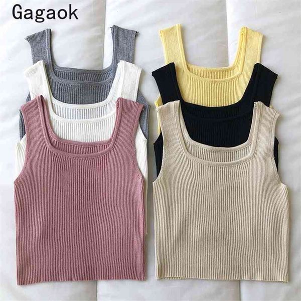 women tanks spring autumn solid short knitted sleeveless outwear clothes fashion ladies korean womens 210531, White
women tanks spring autumn solid short knitted sleeveless outwear clothes fashion ladies korean womens 210531, White