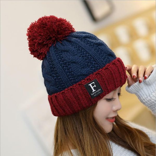 autumn and winter woolen outdoor plus velvet thick warm hats caps gszm001 fashion letter ladies ear protection hair ball knit cap knitted ha, Blue;gray
autumn and winter woolen outdoor plus velvet thick warm hats caps gszm001 fashion letter ladies ear protection hair ball knit cap knitted ha, Blue;gray