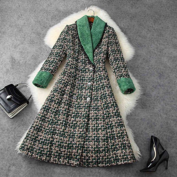 leather european and american women's winter wear style long - sleeved beaded double breasted fashionable tweed coat 1cnw, Black
leather european and american women's winter wear style long - sleeved beaded double breasted fashionable tweed coat 1cnw, Black