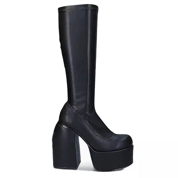 boots 2021 fall and winter fashion high heel women's pu platform shoes plus size 42 43 elastic black riding
boots 2021 fall and winter fashion high heel women's pu platform shoes plus size 42 43 elastic black riding