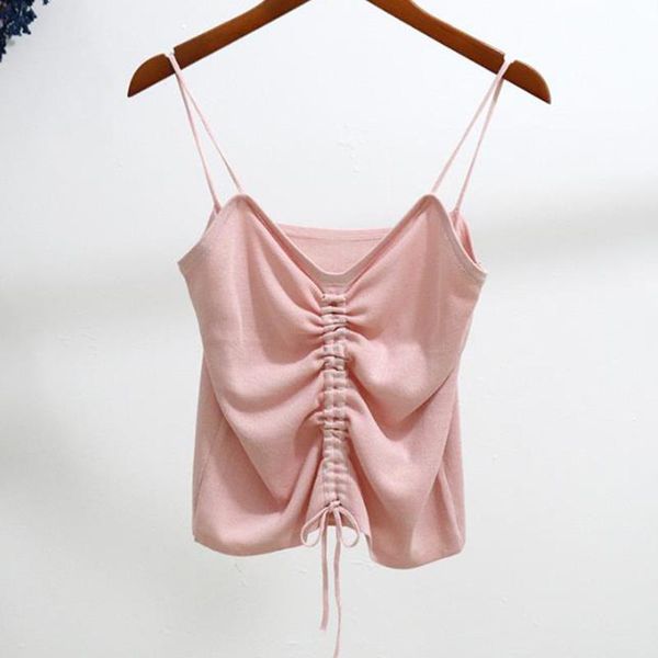 women's blouses & shirts women 2021 sweet fashion solid ruched drawstring cropped knitted vintage backless thin straps female chic, White
women's blouses & shirts women 2021 sweet fashion solid ruched drawstring cropped knitted vintage backless thin straps female chic, White