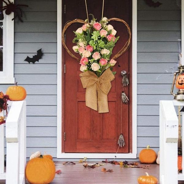 heart-shaped wreath simulation rose flower wall hanging pendent door wedding props for home decoration decorative flowers & wreaths
heart-shaped wreath simulation rose flower wall hanging pendent door wedding props for home decoration decorative flowers & wreaths