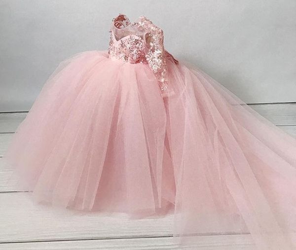 2021 blush pink lace flower girl dresses ball gown sheer neck beaded long sleeves lilttle kids birthday pageant weddding gowns, White;blue
2021 blush pink lace flower girl dresses ball gown sheer neck beaded long sleeves lilttle kids birthday pageant weddding gowns, White;blue