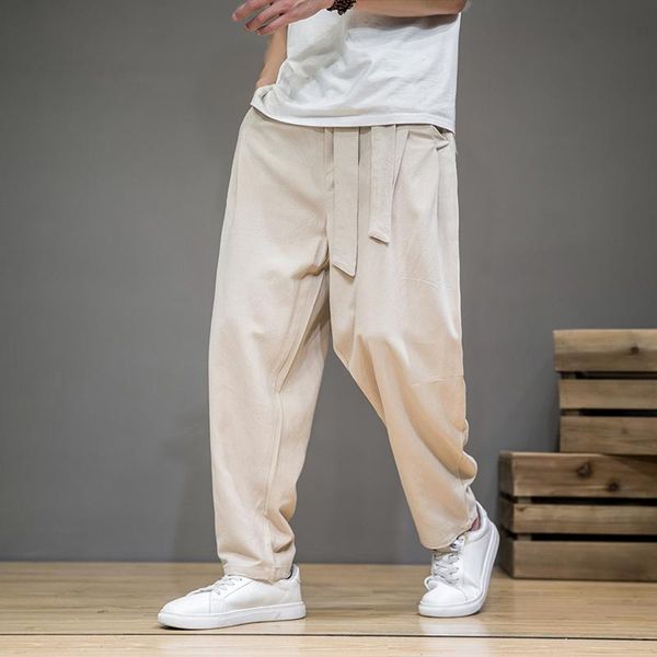 men's pants spring cotton linen men elastic waist casual harem pant loose sweatpants traditional trousers autumn pantalons homme, Black
men's pants spring cotton linen men elastic waist casual harem pant loose sweatpants traditional trousers autumn pantalons homme, Black