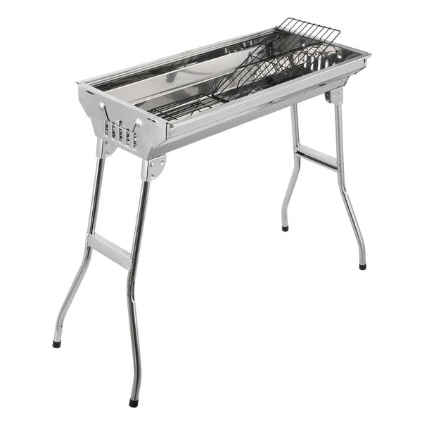 outdoor barbecue grills rack stainless steel large portable folding household carbon oven park camping for three to five people
outdoor barbecue grills rack stainless steel large portable folding household carbon oven park camping for three to five people