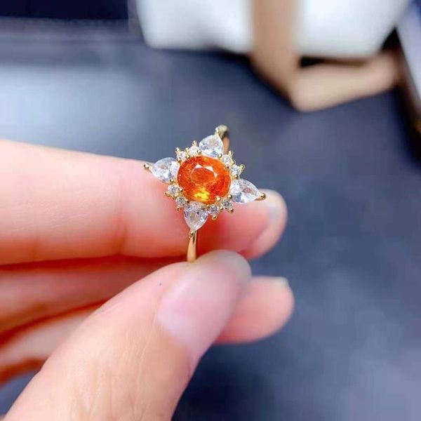 cluster rings natural fanta garnet gem s925 sterling silver ring orange stone fine fashion charming jewelry for women meibapjfs, Golden;silver
cluster rings natural fanta garnet gem s925 sterling silver ring orange stone fine fashion charming jewelry for women meibapjfs, Golden;silver