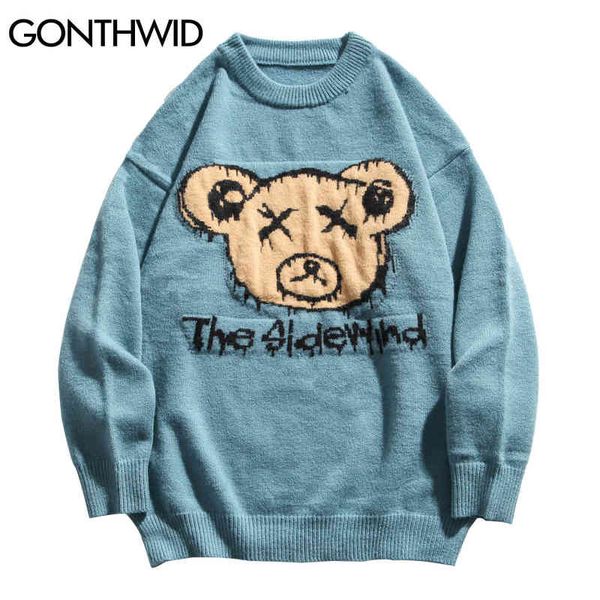 gonthwid knitted bear jumpers sweaters streetwear men women hip hop harajuku casual pullover knitwear fashion knit outwear, Black
gonthwid knitted bear jumpers sweaters streetwear men women hip hop harajuku casual pullover knitwear fashion knit outwear, Black