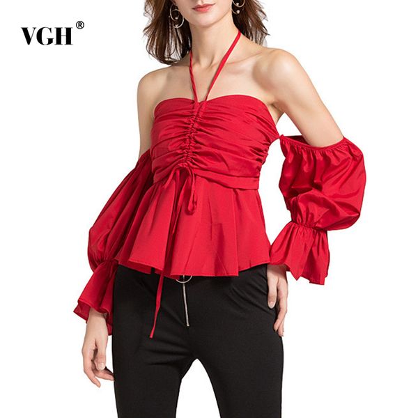 vgh red shirts for women slash neck puff sleeve backless drawstring bowknot slim blouses female summer fashion clothes 210421, White
vgh red shirts for women slash neck puff sleeve backless drawstring bowknot slim blouses female summer fashion clothes 210421, White