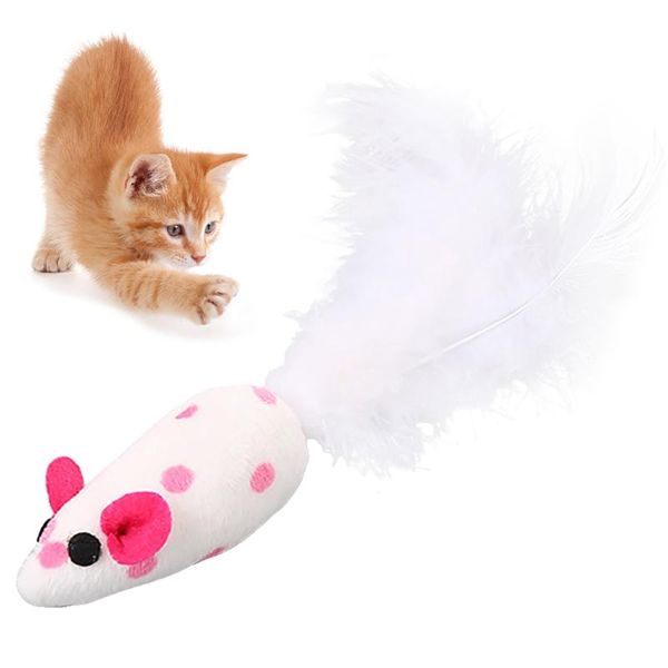 cat toys 2pcs cute mouse toy fake feather dot decor pet interactive bite funny training favor
cat toys 2pcs cute mouse toy fake feather dot decor pet interactive bite funny training favor