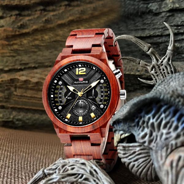 wristwatches natural wooden men quartz watch men's sports watches business wood male luxury for mens big chronograph clock, Slivery;brown
wristwatches natural wooden men quartz watch men's sports watches business wood male luxury for mens big chronograph clock, Slivery;brown