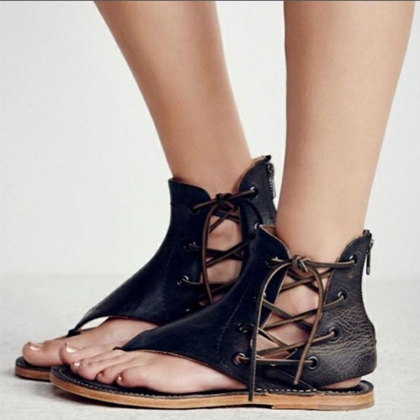 size 35~43 sandals women 2021 flat summer gladiator retro shoes sandalias de verano para mujer, Black
size 35~43 sandals women 2021 flat summer gladiator retro shoes sandalias de verano para mujer, Black