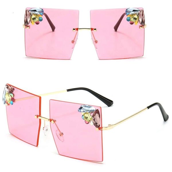 fashion sunglasses sunglasses super eyewear fashion women sun glasses oversized square rimless, Black
fashion sunglasses sunglasses super eyewear fashion women sun glasses oversized square rimless, Black