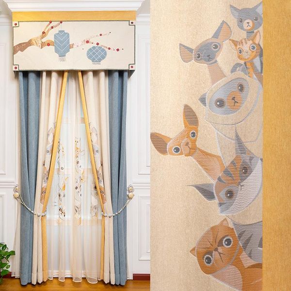 high-end children's curtains for living room bedroom balcony chenille cashmere seamless stitching cartoon curtain & drapes
high-end children's curtains for living room bedroom balcony chenille cashmere seamless stitching cartoon curtain & drapes