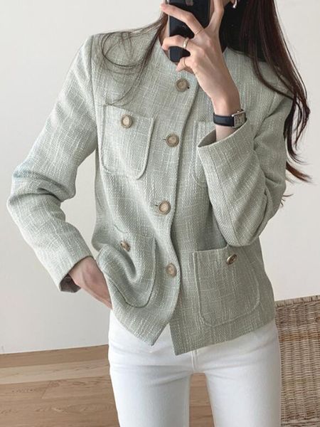 women's suits & blazers korean girls' elegant office coat, long sleeved round neck straight tube, fashion, White;black
women's suits & blazers korean girls' elegant office coat, long sleeved round neck straight tube, fashion, White;black